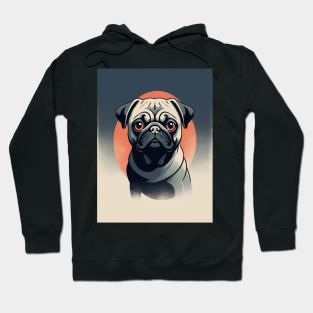 Pug Dog 2 - Japanese Old Vintage Hoodie